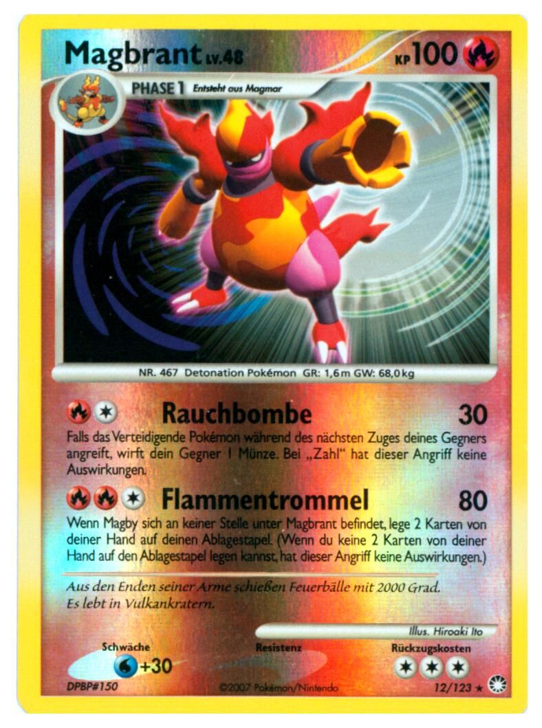 Magbrant - 12/123 - Pokémon TCG - Near Mint - DE