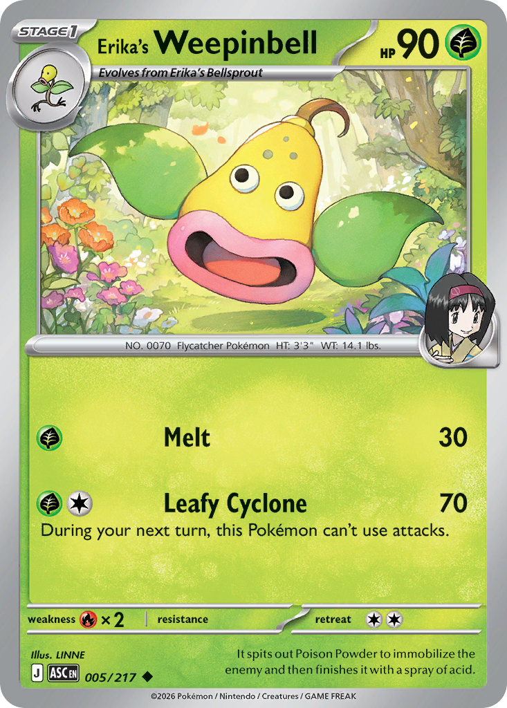 Erika’s Weepinbell - 005/217 - EN Erika’s Weepinbell - 005/217 - EN