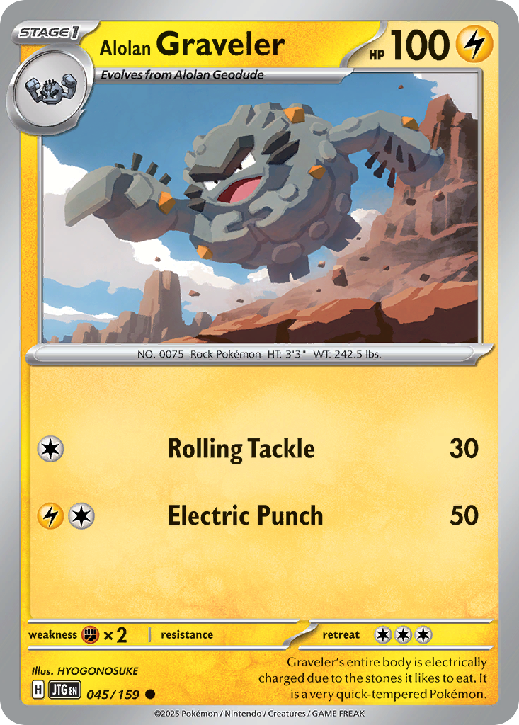 Alolan Graveler - 045/159 - EN Alolan Graveler - 045/159 - EN