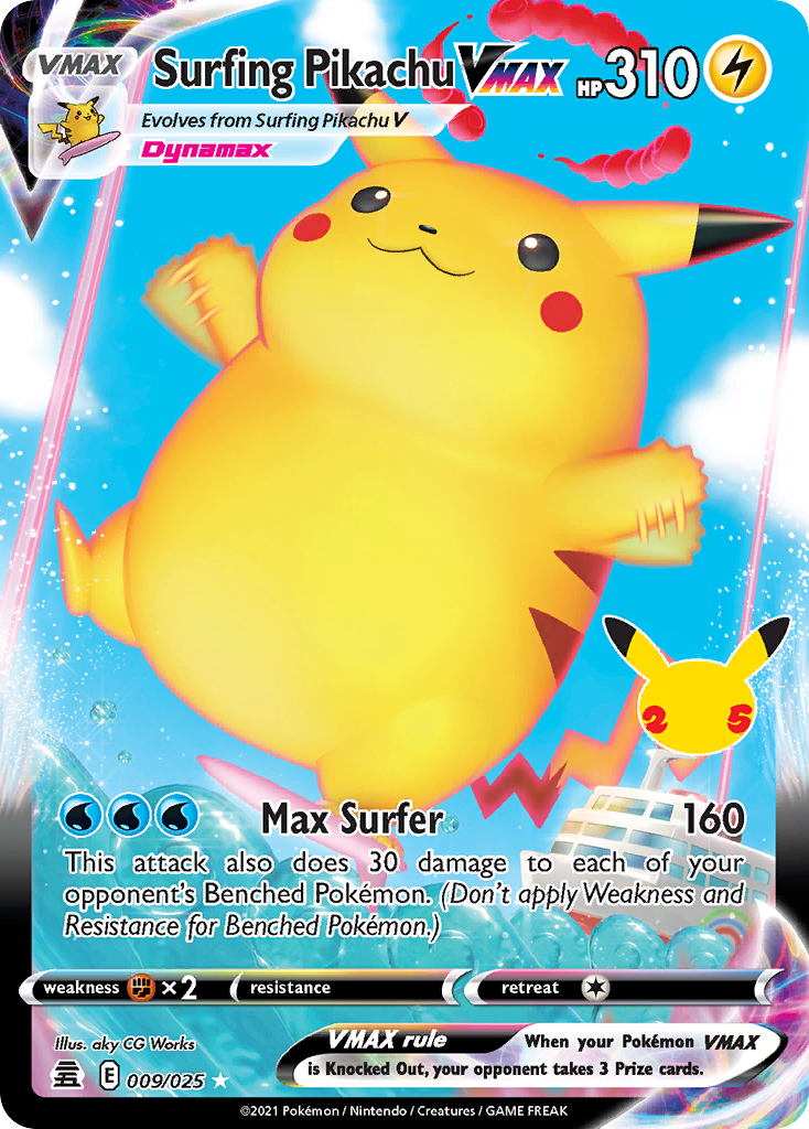 Surfing Pikachu VMAX - 009/25 - EN Surfing Pikachu VMAX - 009/25 - EN