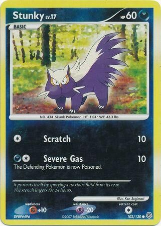 Stunky - 102/130 - Reverse Holo - EN Stunky - 102/130 - Reverse Holo - EN