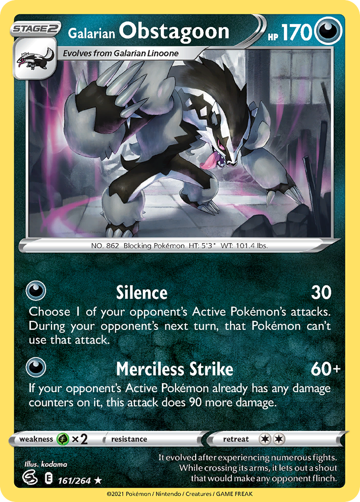 Galarian Obstagoon - 161/264 - EN Galarian Obstagoon - 161/264 - EN