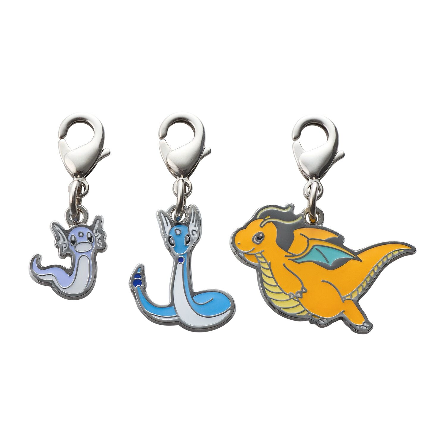Pokemon Center - Dratini, Dragonair, Dragonite Schlüsselanhänger - 3 Stück Pokemon Center - Dratini, Dragonair, Dragonite Schlüsselanhänger - 3 Stück