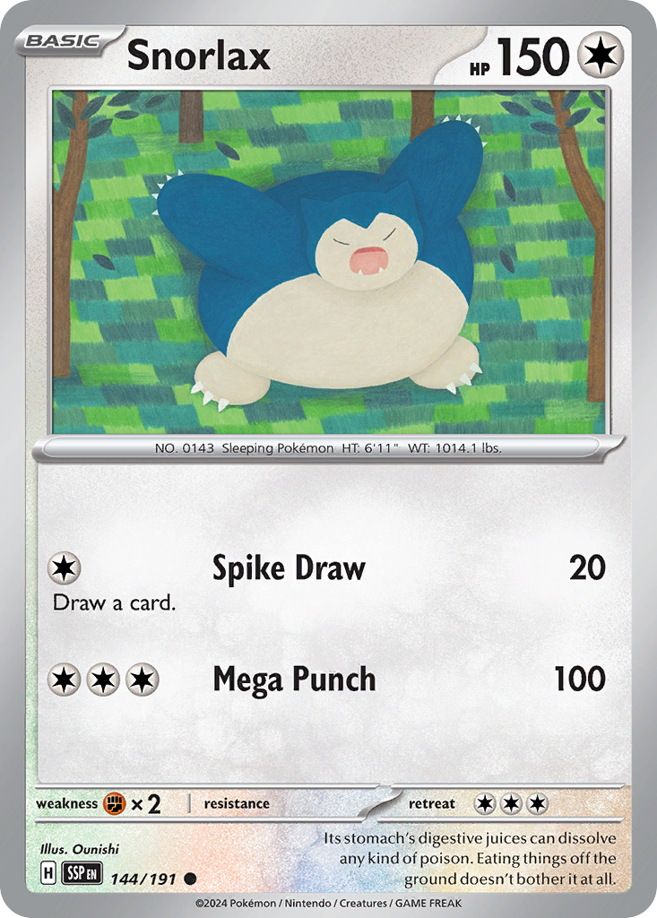 Snorlax - 144/191 - EN Snorlax - 144/191 - EN