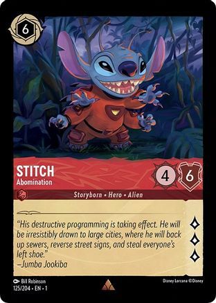 Stitch - Abomination - 125/204 - EN Stitch - Abomination - 125/204 - EN