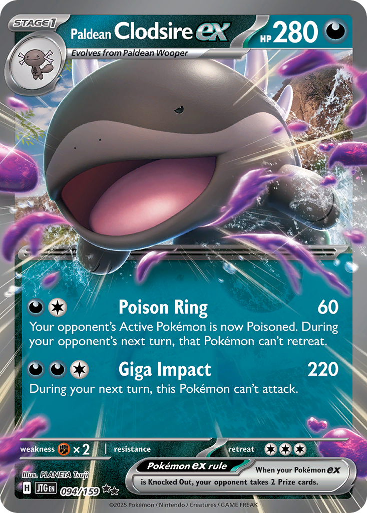 Paldean Clodsire ex - 094/159 - EN