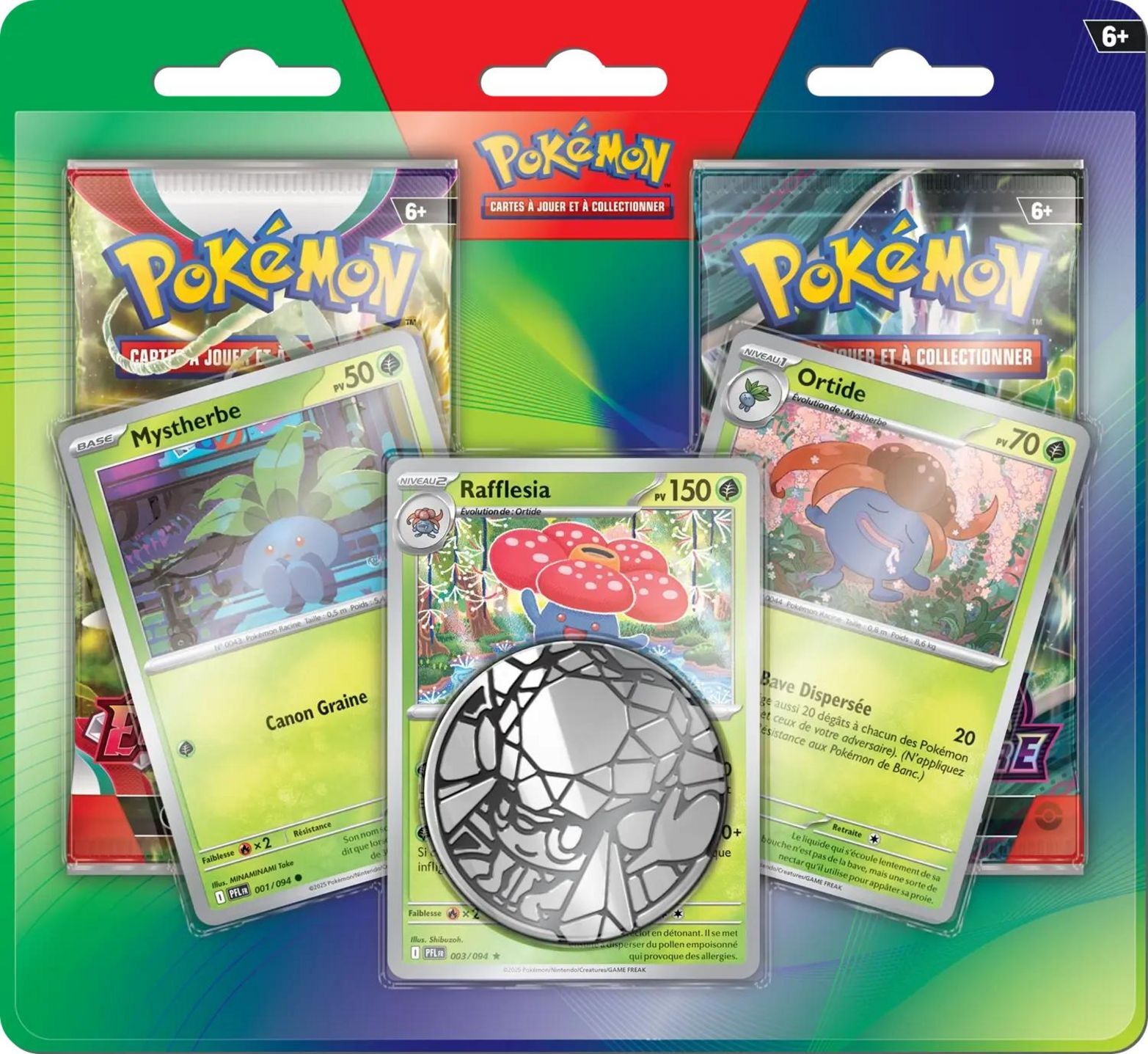 Pokemon JCC: Enhanced 2-Pack Blister - Mystherbe, Rafflesia, Ortide - FR Pokemon JCC: Enhanced 2-Pack Blister - Mystherbe, Rafflesia, Ortide - FR