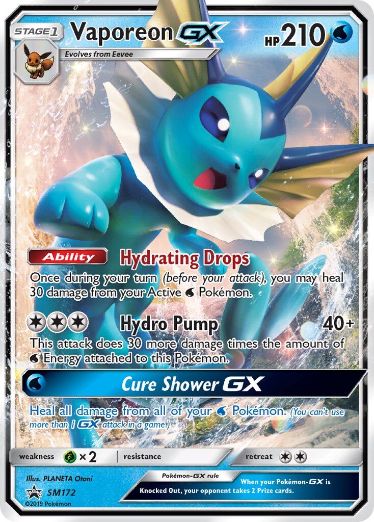 Vaporeon-GX - SM172/SM172 - EN Vaporeon-GX - SM172/SM172 - EN