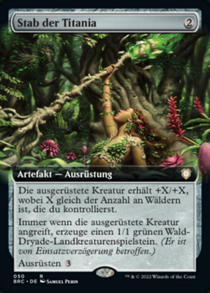 Staff of Titania - BRC 50 - Foil - DE - NM Staff of Titania - BRC 50 - Foil - DE - NM