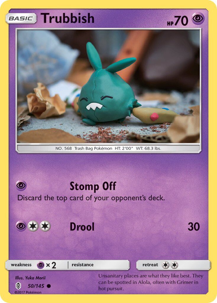 Trubbish - 50/145 - Pokémon TCG - Lightly Played - EN