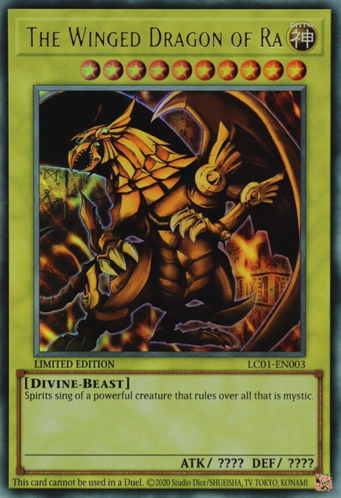 The Winged Dragon of Ra - LC01-EN003 - Ultra Rare The Winged Dragon of Ra - LC01-EN003 - Ultra Rare