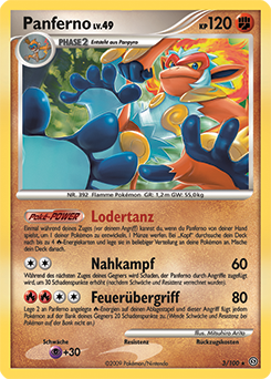 Panferno - 3/100 - Pokemon TCG - Near Mint