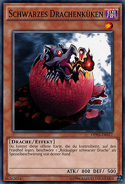 schwarzes_drachenkueken Rotäugiges schwarzes Küken - Yu-Gi-Oh!
