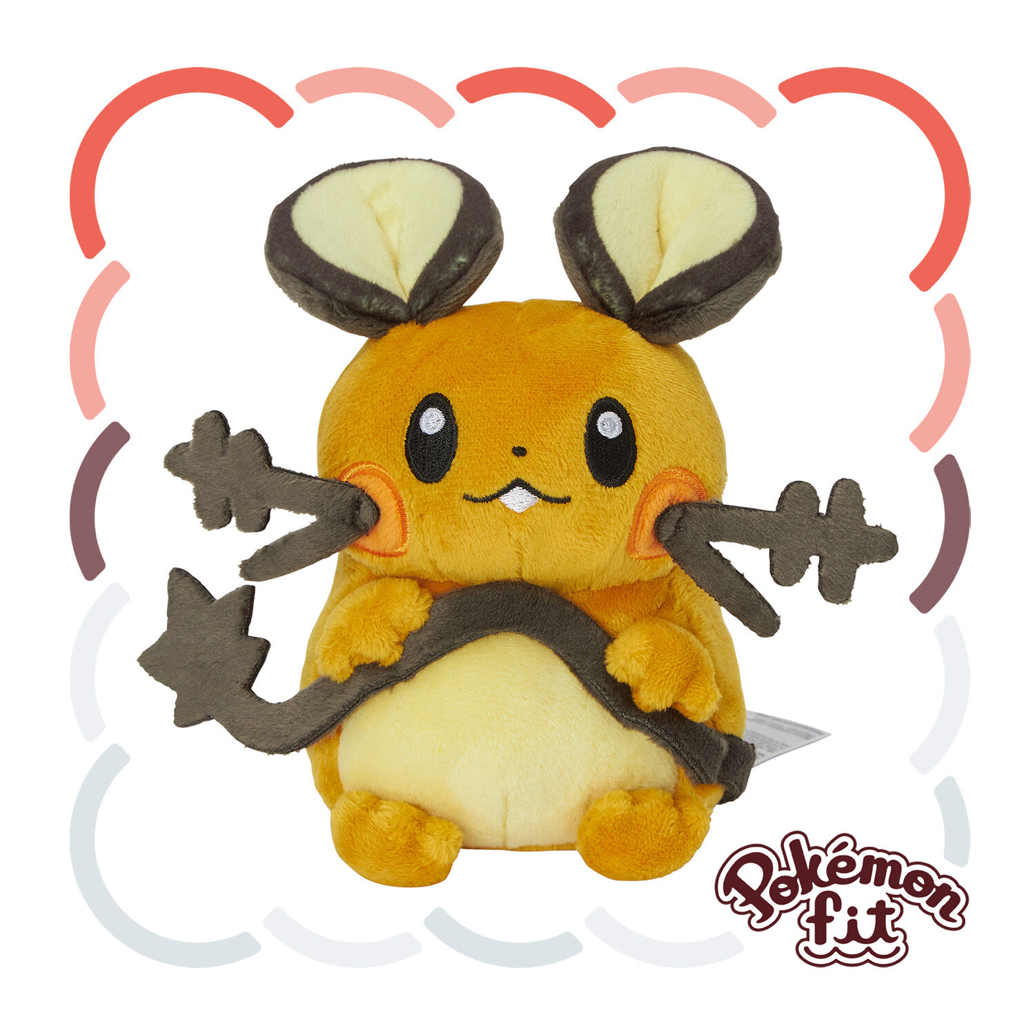 Dedenne Sitting Cuties Plush - 14 cm