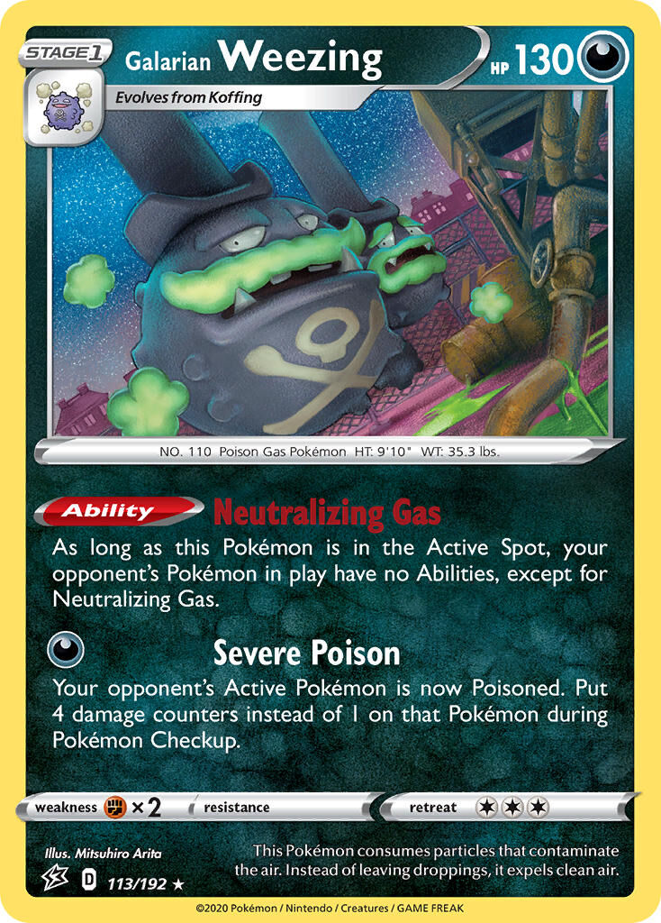 Galarian Weezing - 113/192 - EN Galarian Weezing - 113/192 - EN