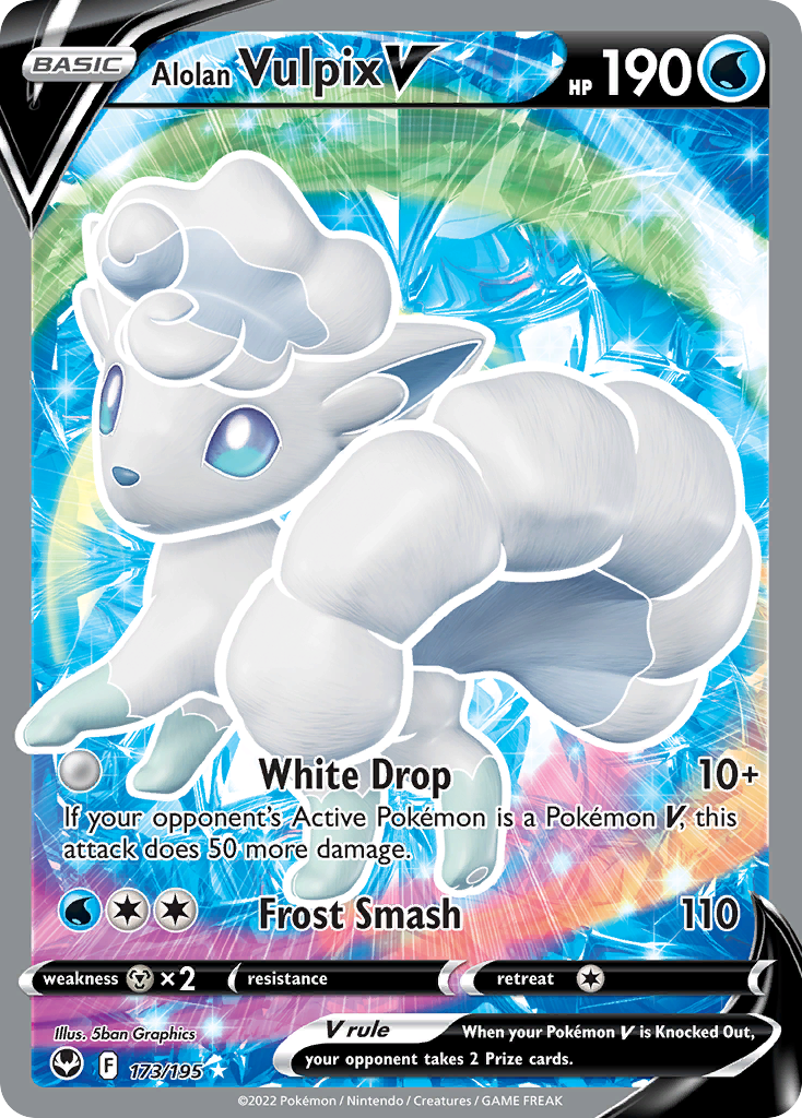 Alolan Vulpix V - 173/195 - EN Alolan Vulpix V - 173/195 - EN