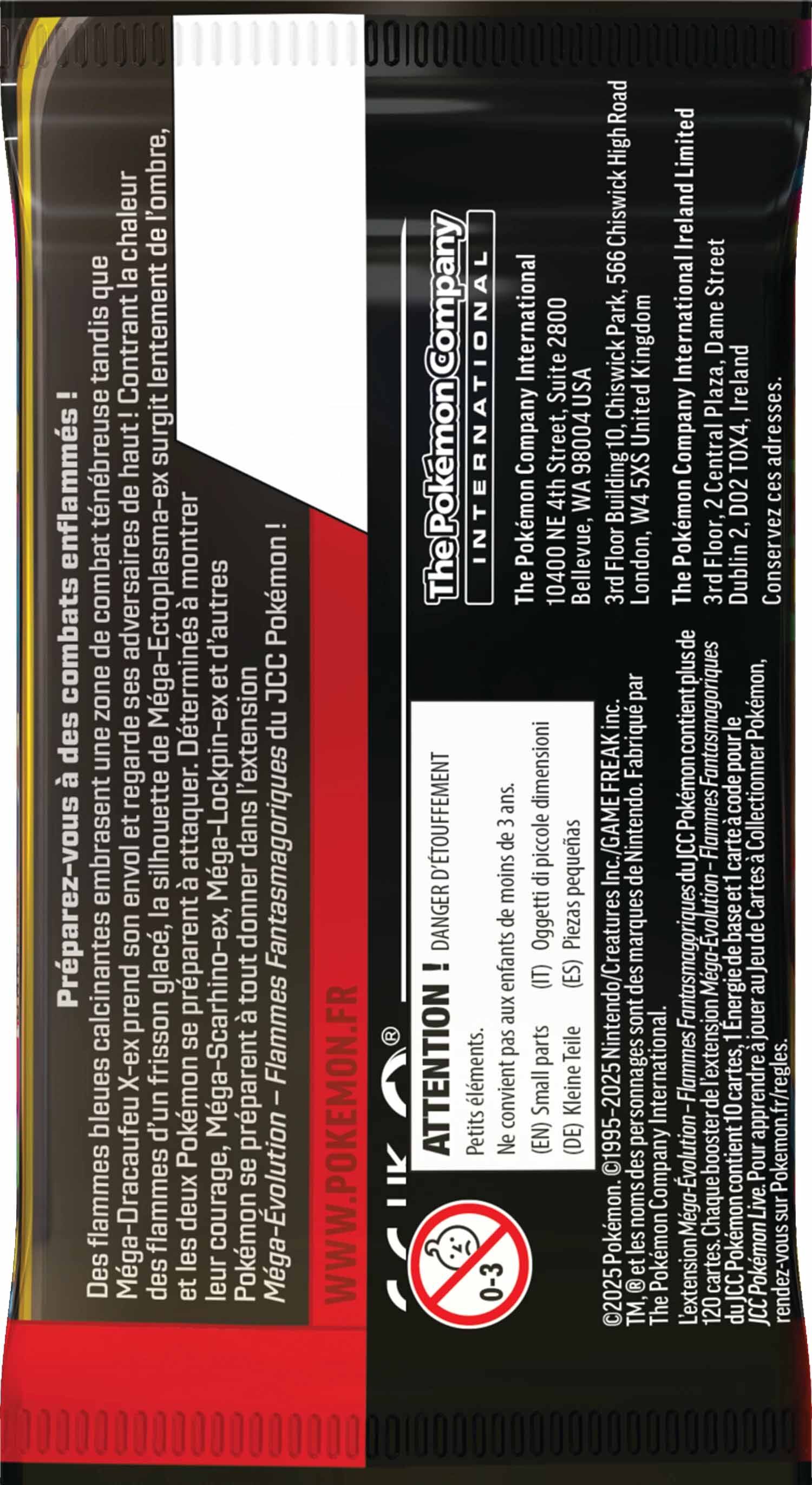 Pokémon JCC: Méga-Évolution - Flammes Fantasmagoriques Booster Pack (10 Cards) - FR
