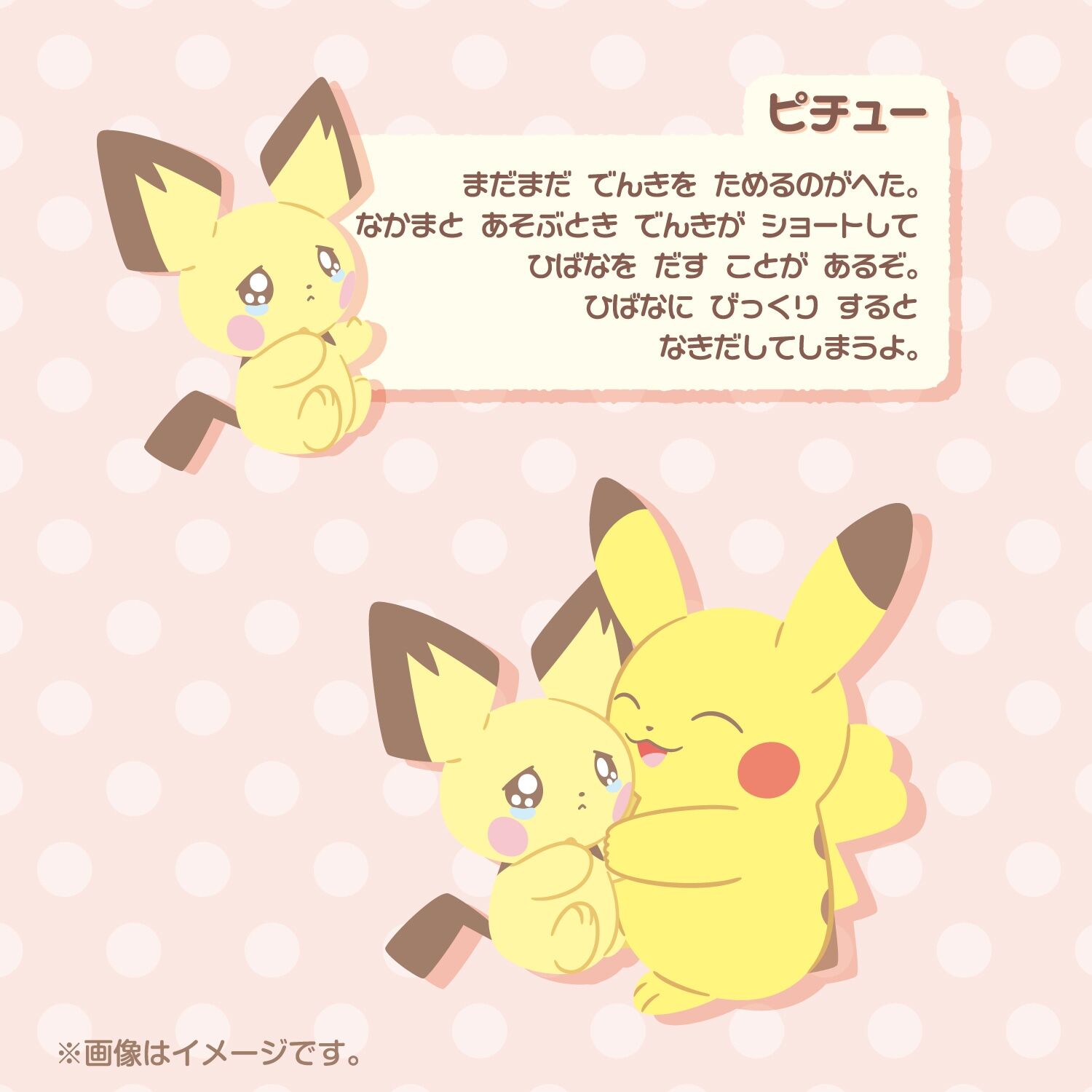 Pikachu & Pichu Buruburu Mugyu! Fluffy Plush - 18 cm