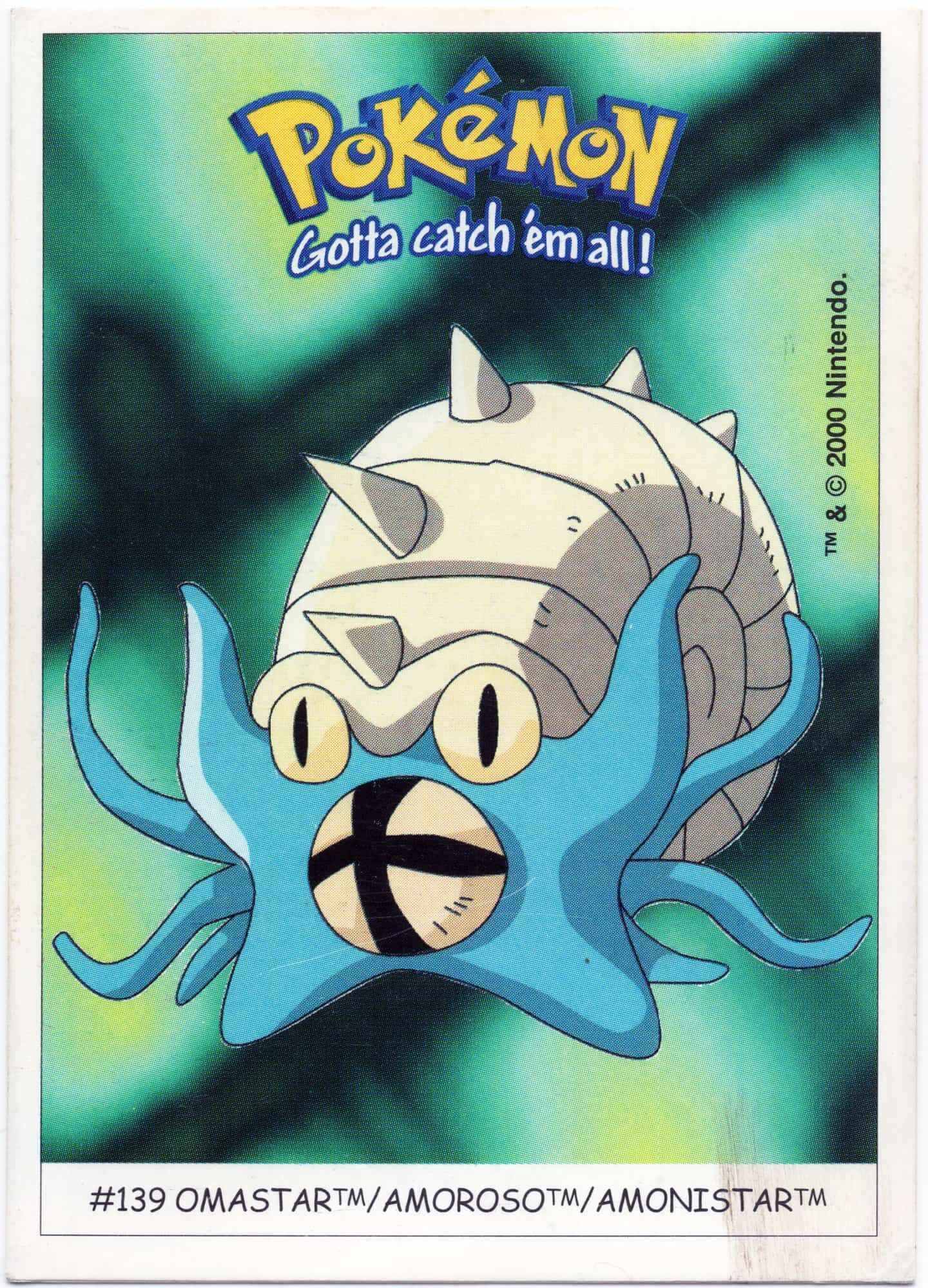 omastar-139-pokemon-dunkin-boomer-sticker-moderately-played-min Omastar #139 - Pokémon Dunkin Boomer Sticker - Moderately Played