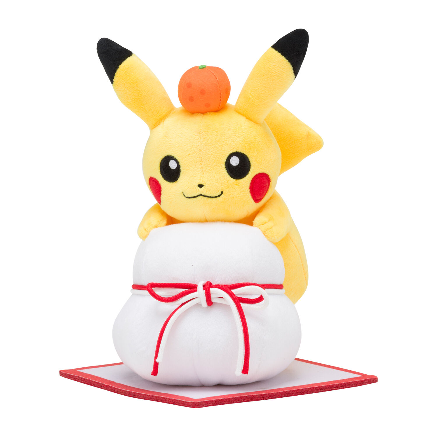 Pikachu Kagami Mochi New Year Plush - 24 cm
