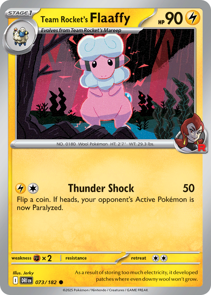 Team Rocket’s Flaaffy - 073/182 - EN Team Rocket’s Flaaffy - 073/182 - EN