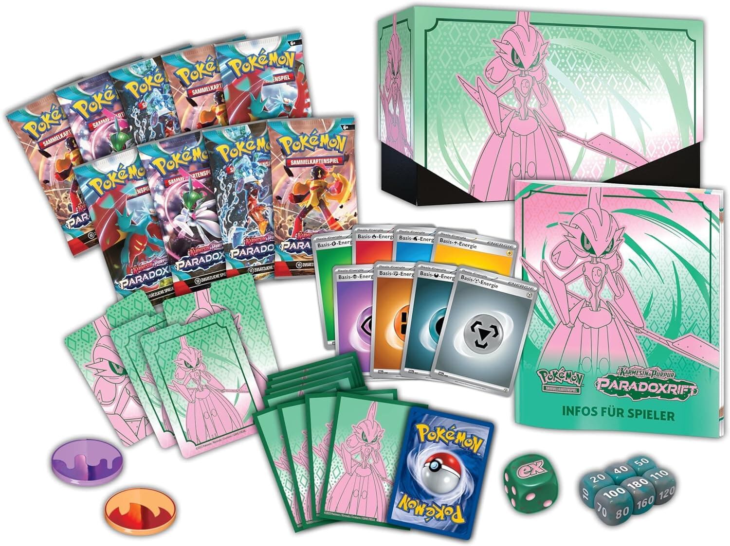 Pokémon TCG: Karmesin & Purpur - Paradoxrift Top-Trainer-Box (Eisenkrieger) - DE