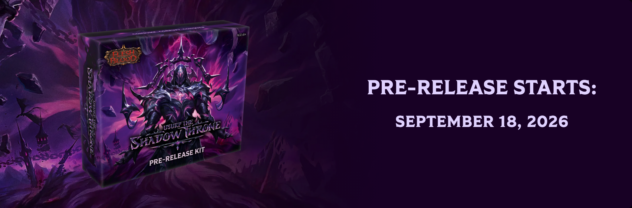 Usurp The Shadow Throne Pre-Release Kit - Flesh & Blood TCG - EN Usurp The Shadow Throne Pre-Release Kit - Flesh & Blood TCG - EN
