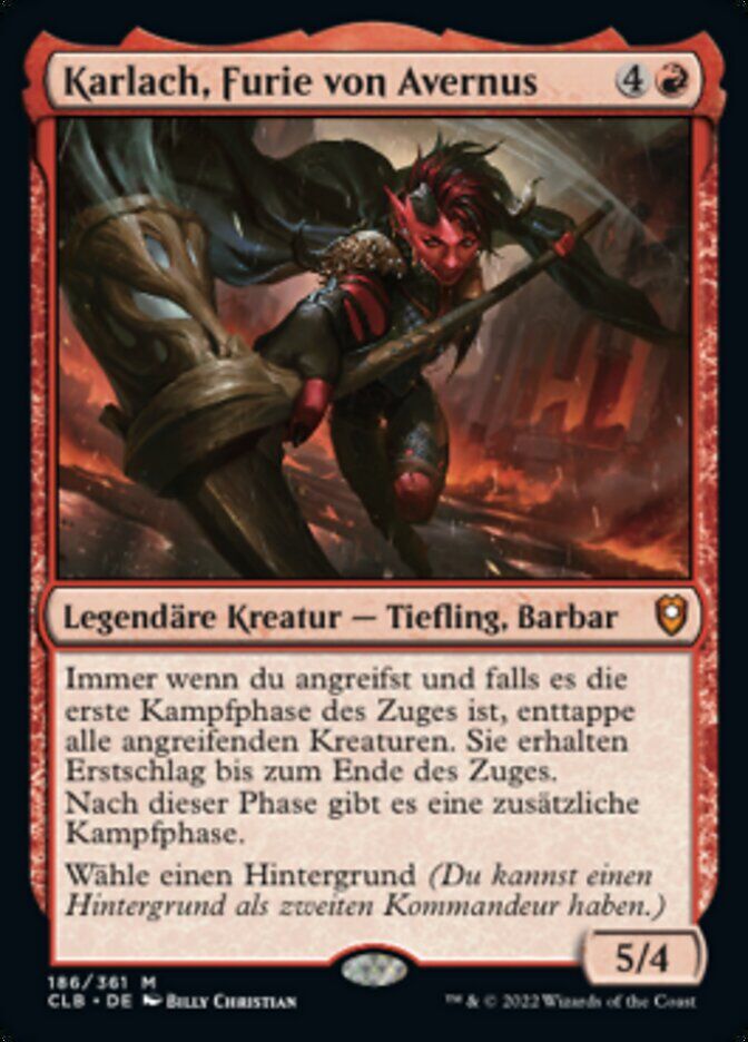 Karlach, Fury of Avernus - CLB 186 - Normal - DE - NM