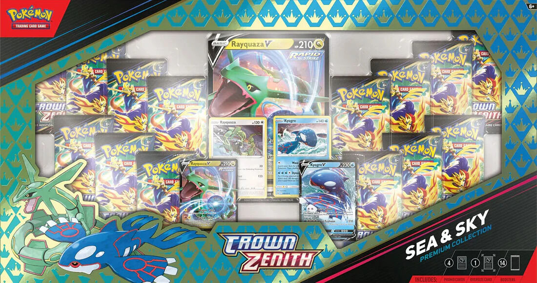 Pokémon Crown Zenith Sea & Sky Premium Collection Box - EN Pokémon Crown Zenith Sea & Sky Premium Collection Box - EN