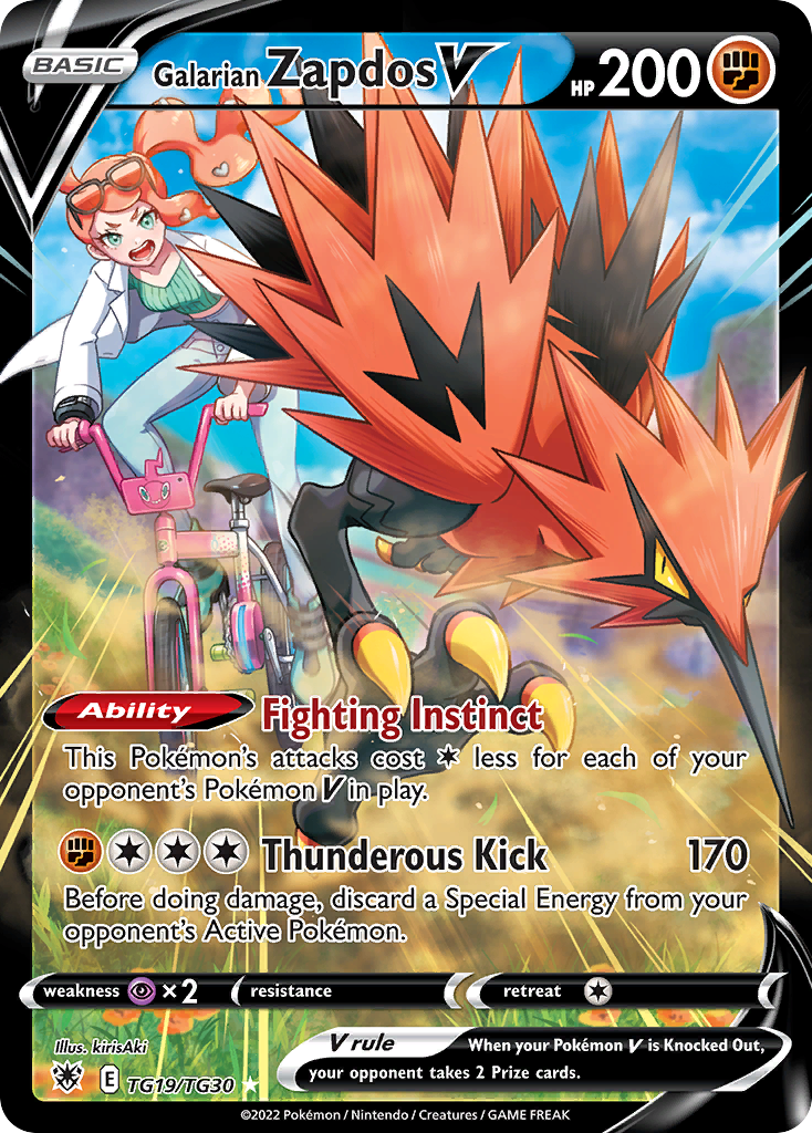 Galarian Zapdos V - TG19/TG30 - EN