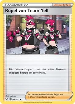 Rüpel von Team Yell 184/202 - Pokémon TCG