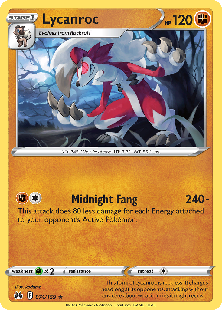 Lycanroc - 074/159 - EN Lycanroc - 074/159 - EN