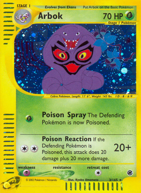 Arbok - 3/165 - Holo Rare - EN