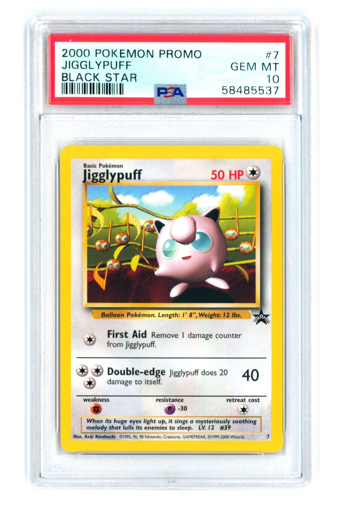 Jigglypuff - Black Star Promo 7 - PSA 10 GEM MINT - Pokémon
