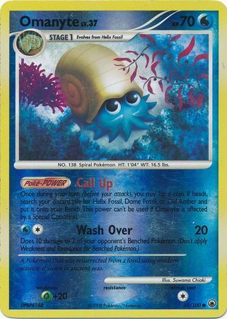 Omanyte - 69/100 - Reverse Holo - EN