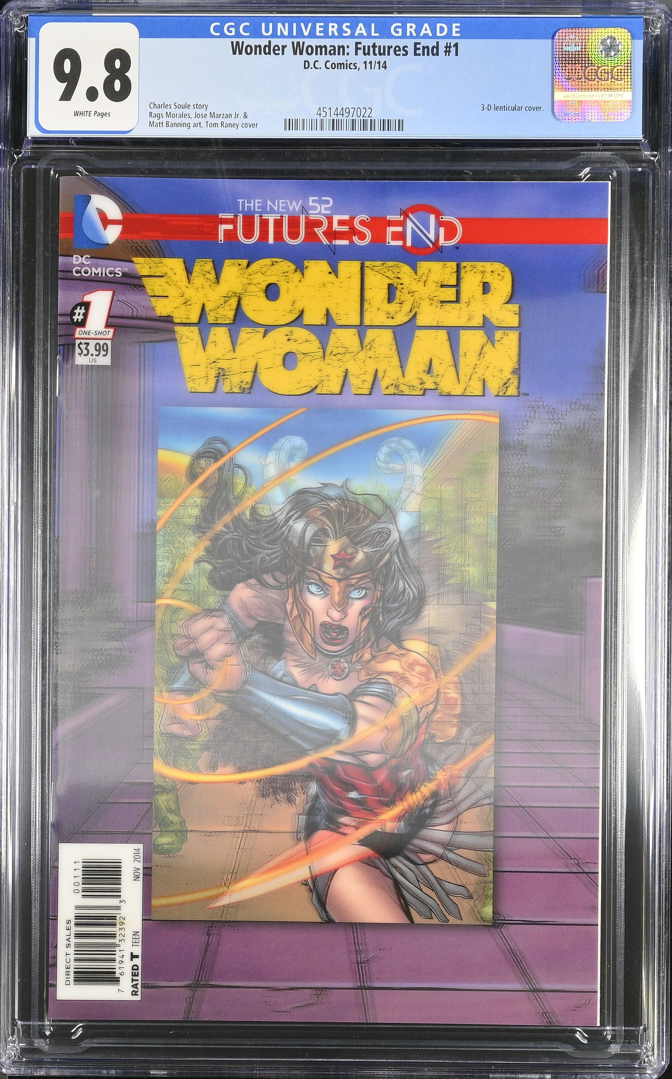 Wonder Woman: Futures End #1 CGC 9.8 3D Lenticular Cover Wonder Woman: Futures End #1 CGC 9.8 3D Lenticular Cover
