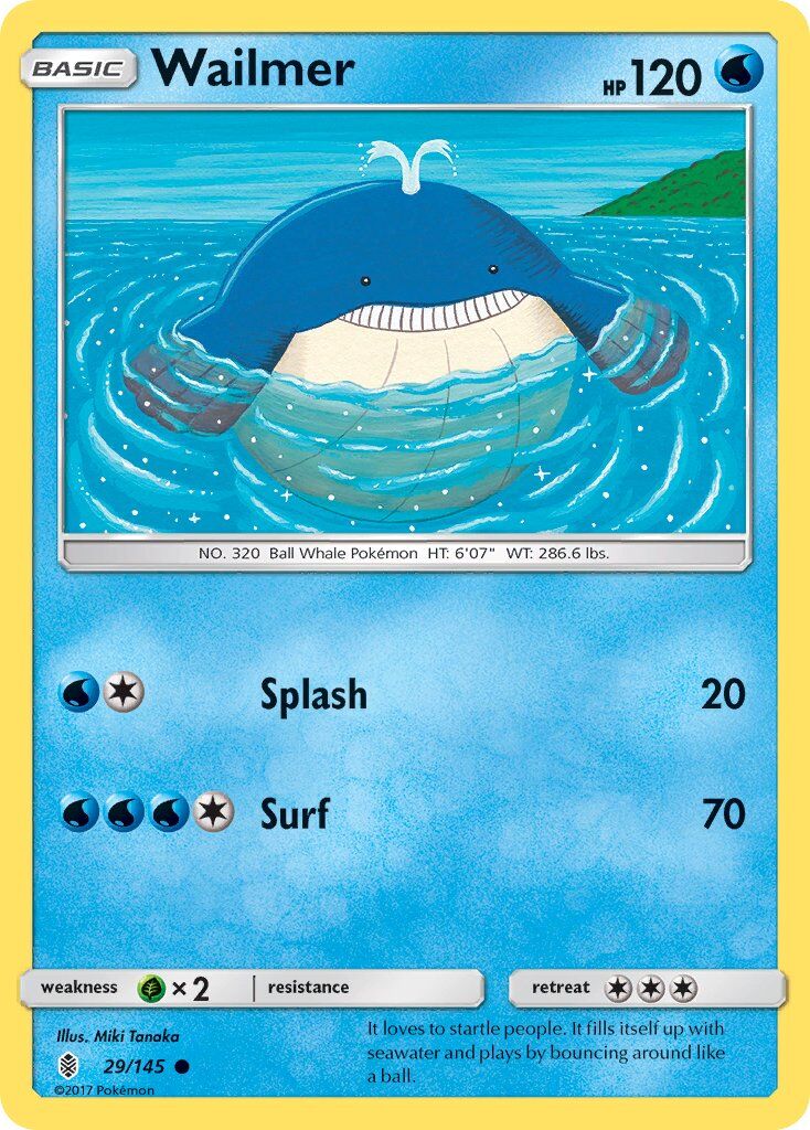 Wailmer - 29/145 - Pokémon TCG - Lightly Played - EN