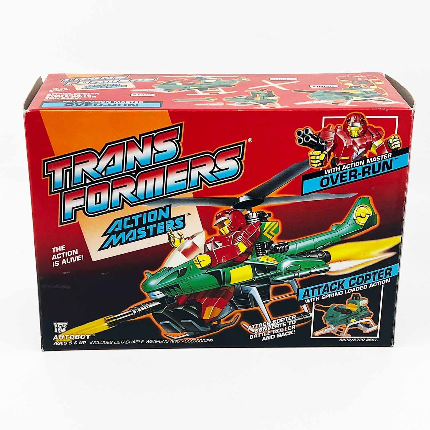 Over-Run Action Masters Autobot Transformers 1989 with Box