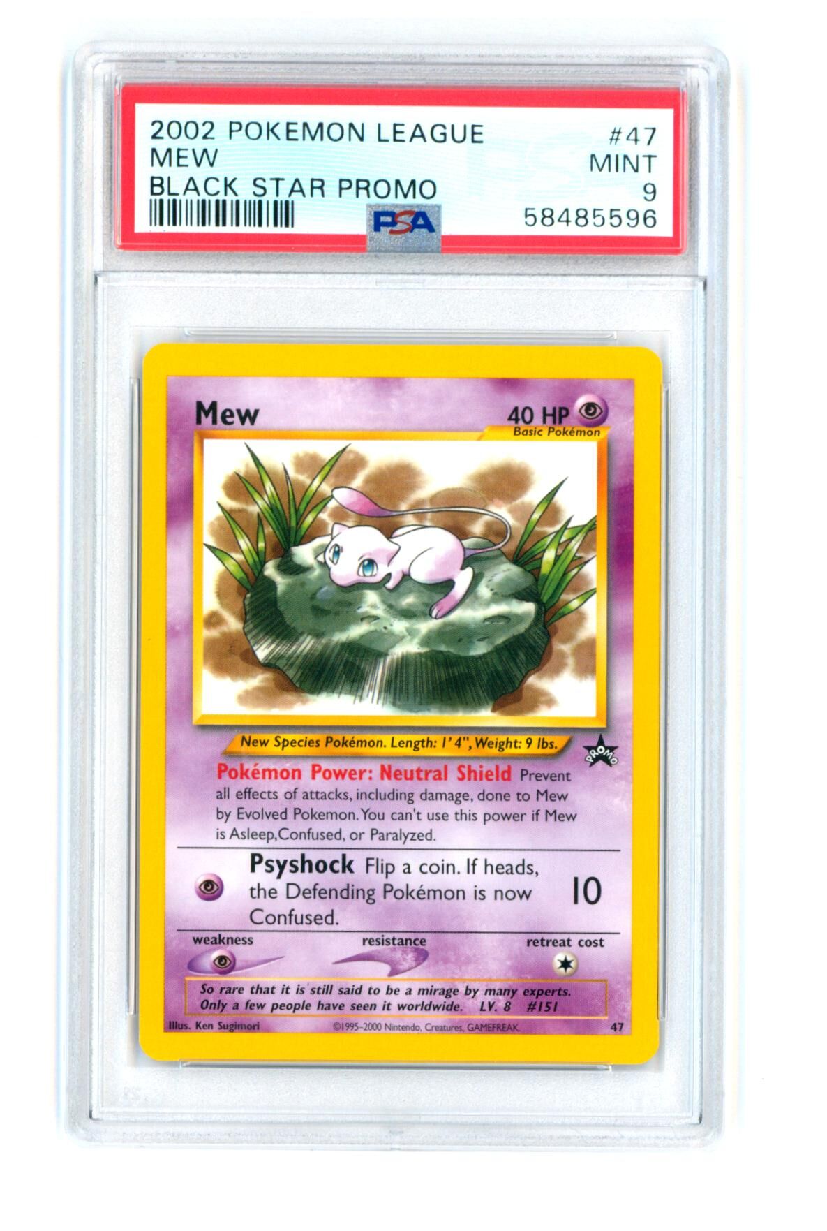 Mew - Black Star Promo 47 - PSA 9 MINT - Pokémon