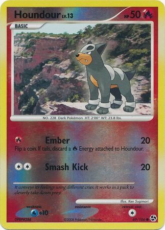 Houndour - 69/106 - Reverse Holo - EN