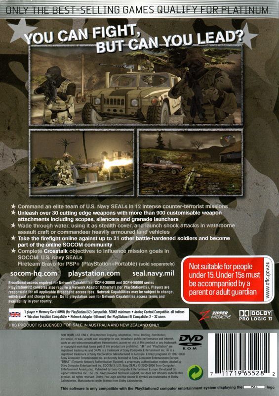 SOCOM 3: U.S. Navy SEALs - PS2 - DE