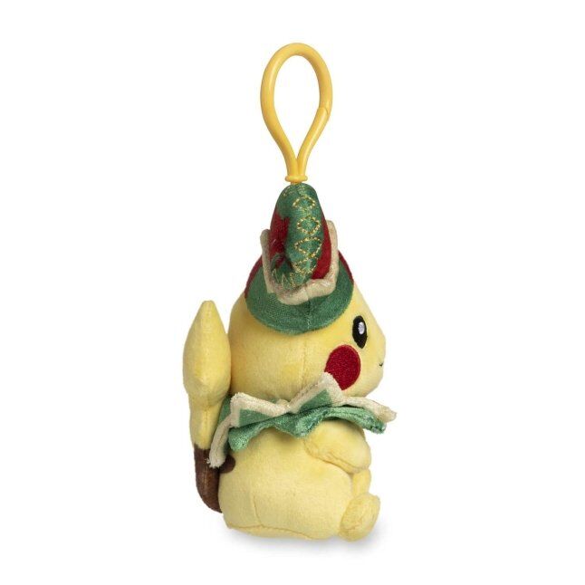 Pikachu Pokémon Holiday Workshop Key Chain Plush - 14 cm