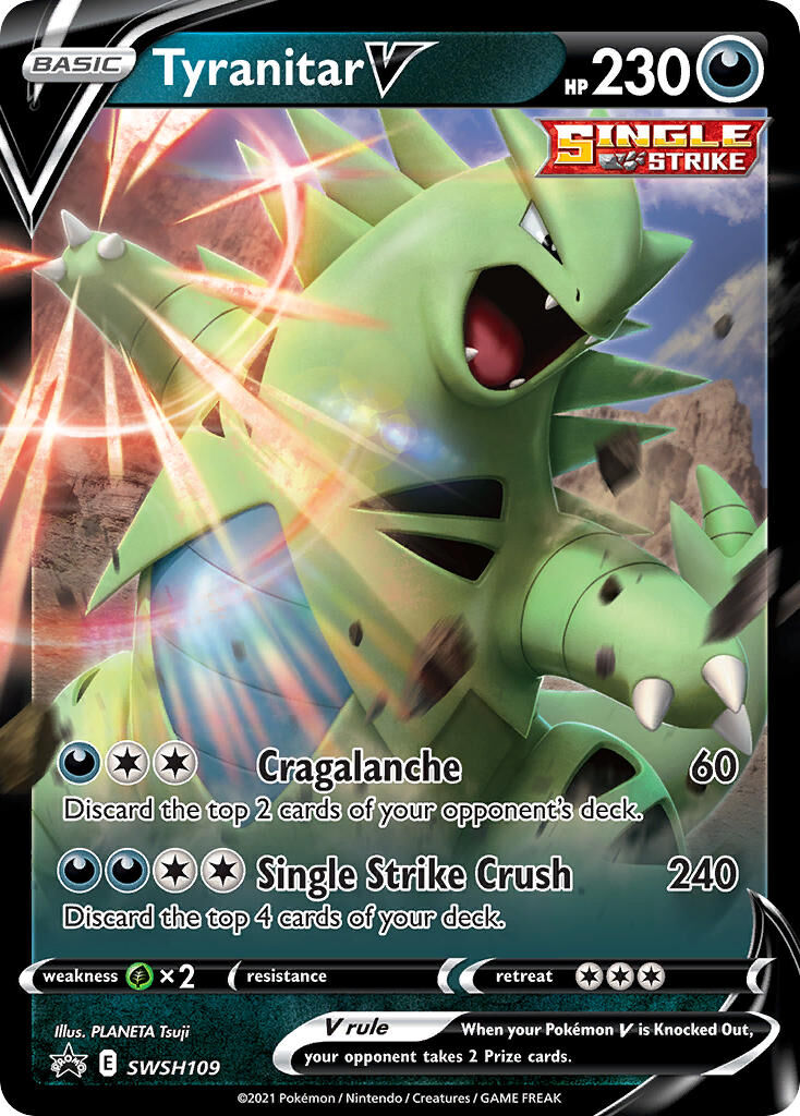 Tyranitar V - SWSH109/306 - EN Tyranitar V - SWSH109/306 - EN