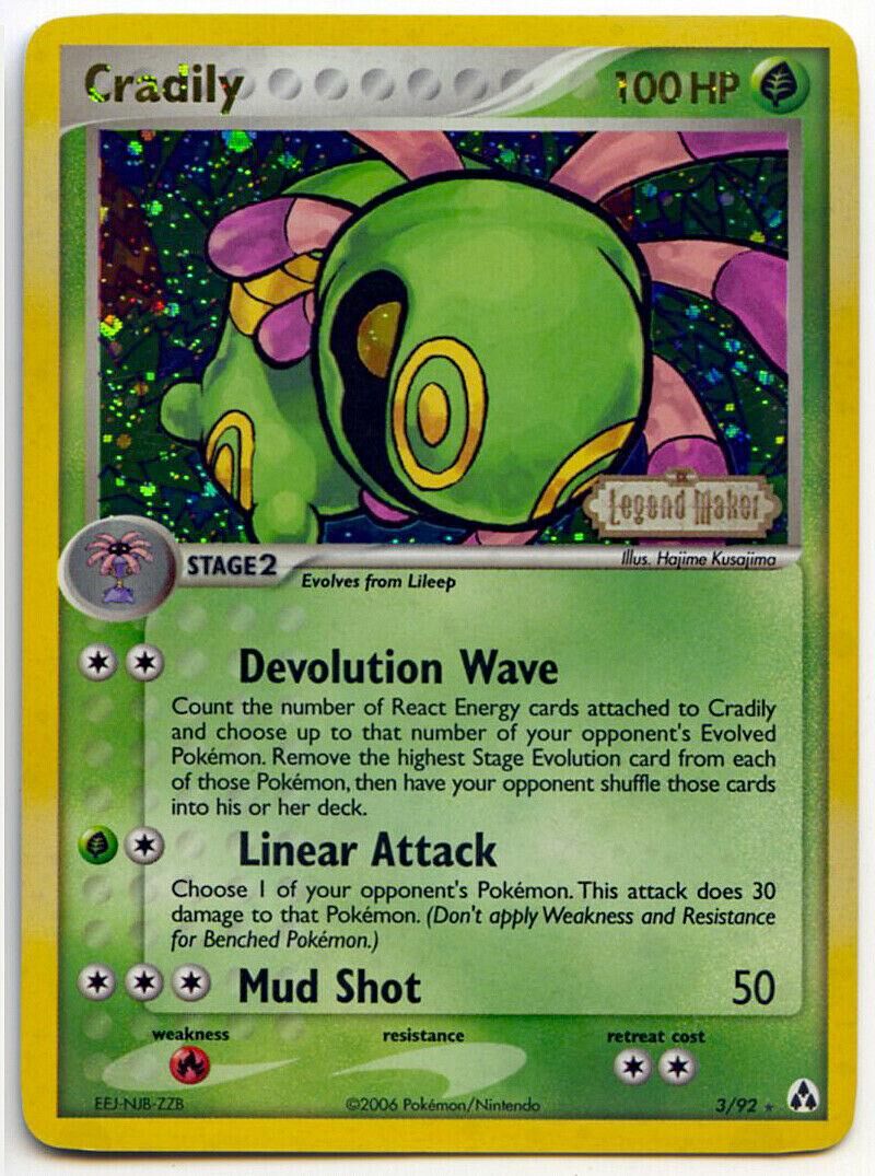 Cradily - 3/92 - Reverse Holo - EN Cradily - 3/92 - Reverse Holo - EN