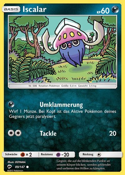 Iscalar 089/147 - Pokémon TCG
