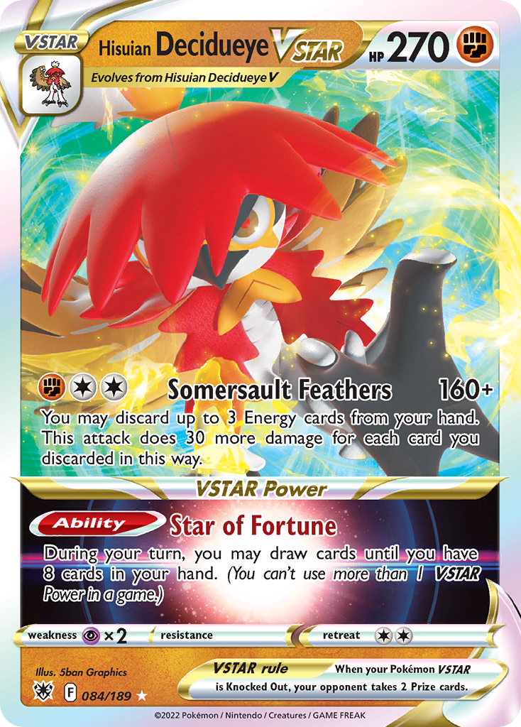 Hisuian Decidueye VSTAR - 084/189 - EN