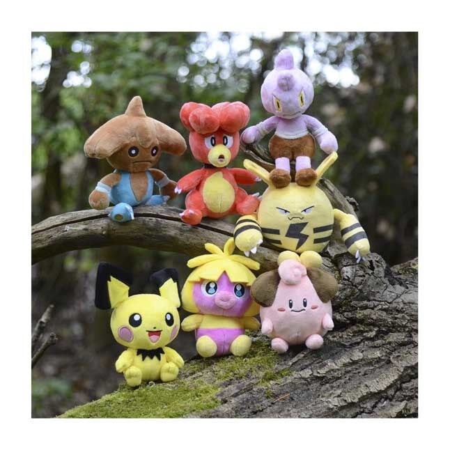 Pichu Sitting Cuties Plush - 17 cm