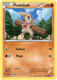 Praktibalk - 59/114 - Reverse Holo - Pokémon TCG - Near Mint - DE