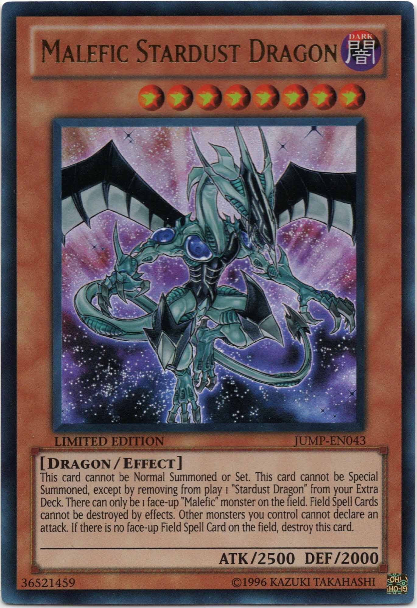 malefic-stardust-dragon-jump-en043-ultra-rare-limited-edition-near-mint-_0 Malefic Stardust Dragon - JUMP-EN043 - Ultra Rare - Limited Edition (Near Mint)
