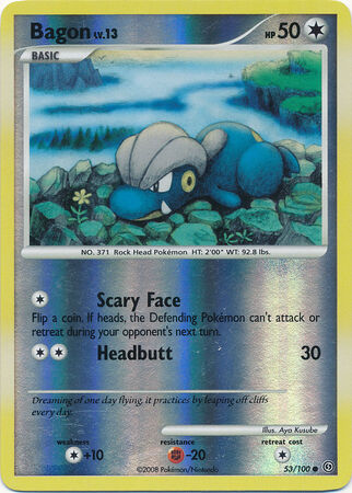 Bagon - 53/100 - Reverse Holo - EN